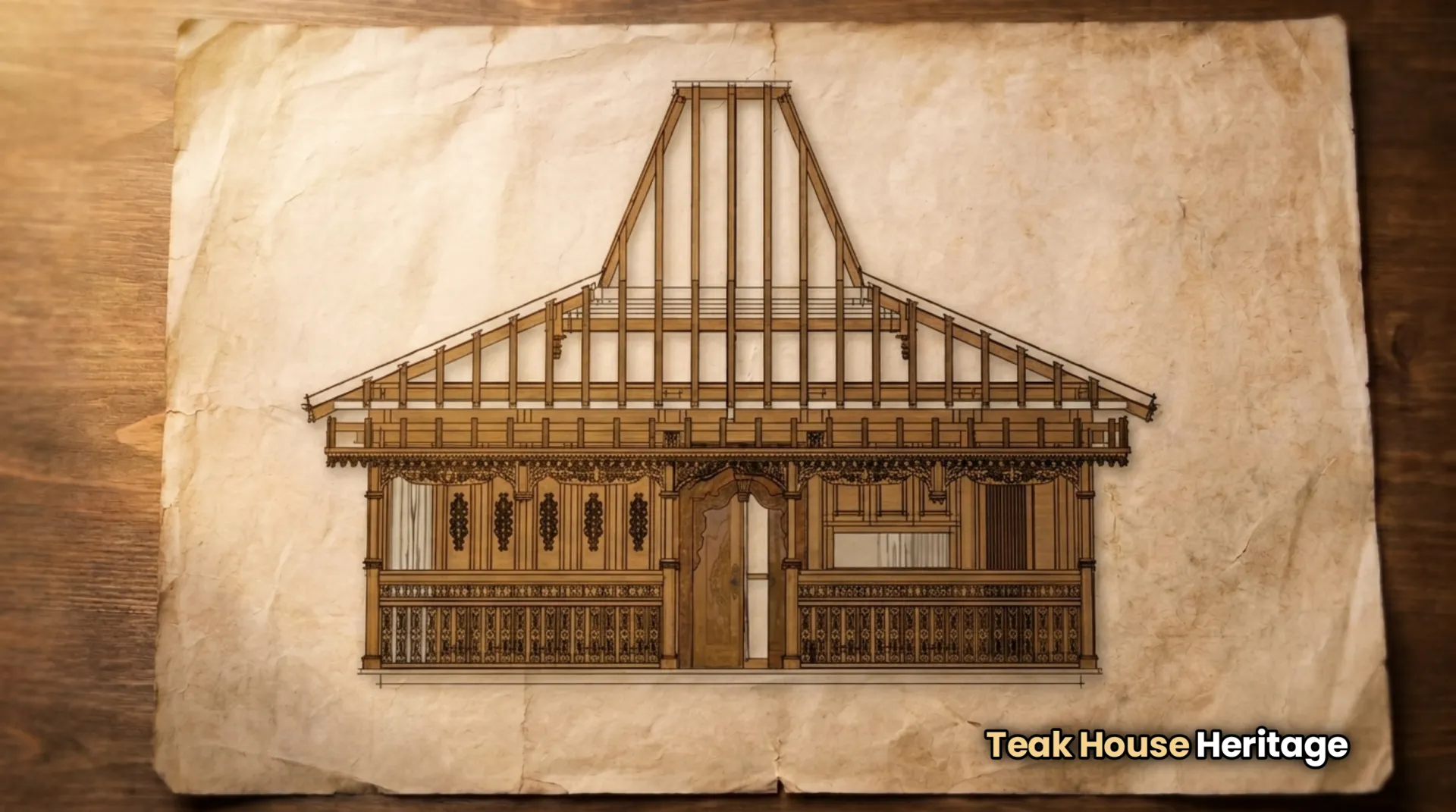 Architectural Harmony: Javanese Joglo and Balinese Bale Dangin - Foto Kiri