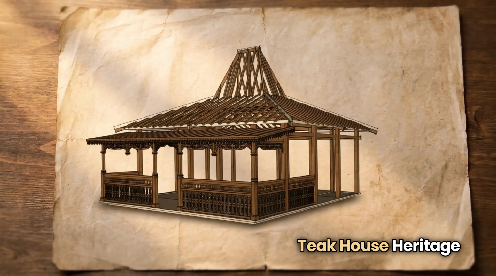 Architectural Harmony: Javanese Joglo and Balinese Bale Dangin - Foto Kiri