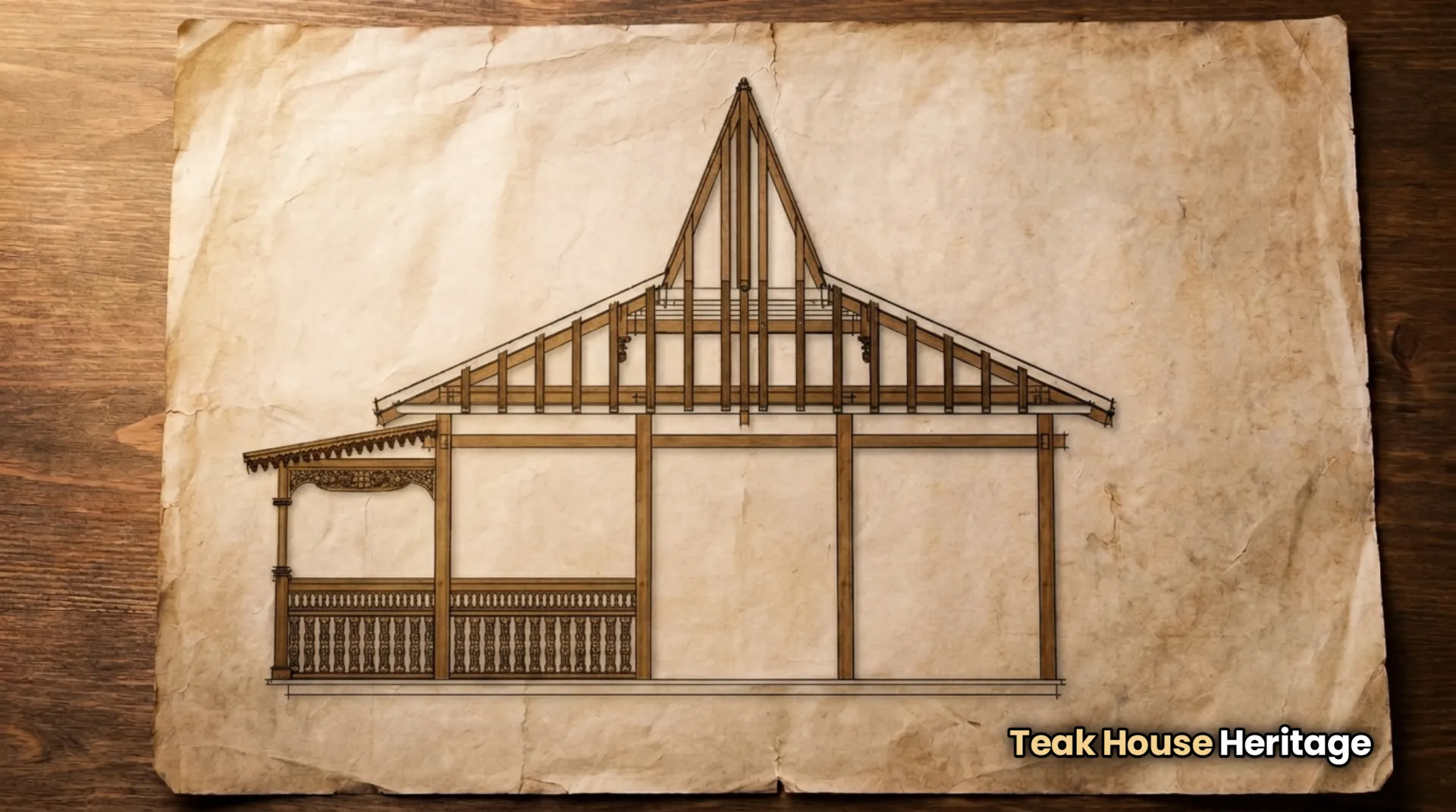 Architectural Harmony: Javanese Joglo and Balinese Bale Dangin - Foto Kiri
