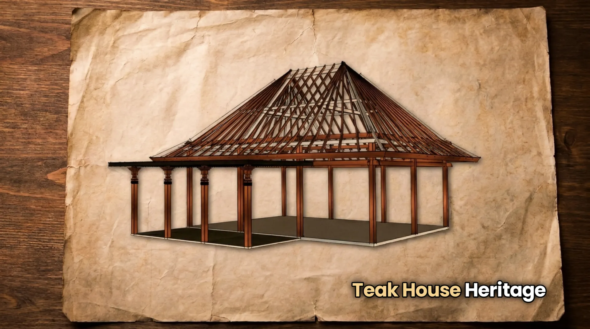 Architectural Harmony: Javanese Joglo and Balinese Bale Dangin - Foto Kanan
